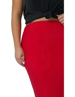 Something 4 Olivia Lucia Midi Skirt in Red