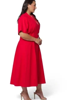 Something 4 Olivia Blair Linen Midi Dress