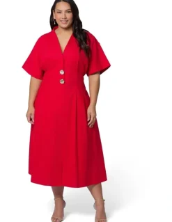 Something 4 Olivia Blair Linen Midi Dress