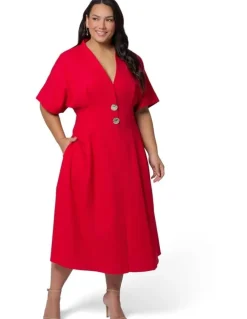 Something 4 Olivia Blair Linen Midi Dress