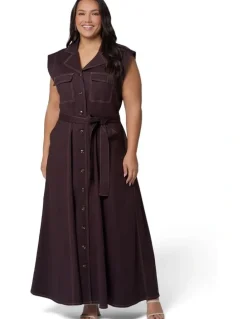 Something 4 Olivia Cleo Midi Shirt Dress