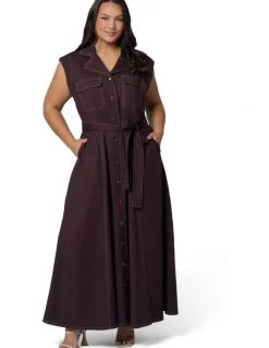 Something 4 Olivia Cleo Midi Shirt Dress