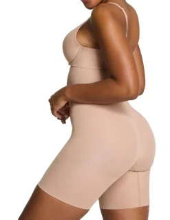 Spanx Sculpt GoFigure High Waist Mid Thigh Short in Beige