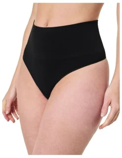 Spanx Shape™ Extraordinary Thong in Very Black
