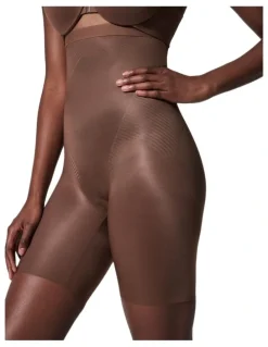 Spanx Shape™ Invisible High-waisted Mid-thigh Short in Brown