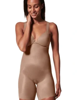 Spanx Shape™ Invisible High-waisted Mid-thigh Short in Beige