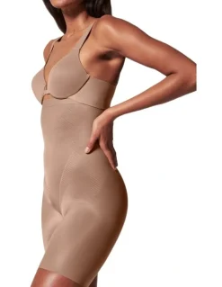 Spanx Shape™ Invisible High-waisted Mid-thigh Short in Beige