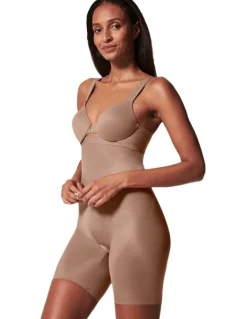 Spanx Shape™ Invisible High-waisted Mid-thigh Short in Beige