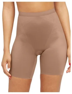 Spanx Shape™ Invisible Mid-thigh Short in Brown