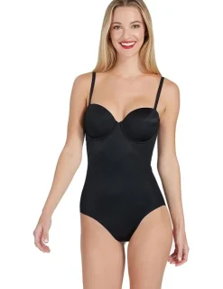 Spanx Shape Suit Your Fancy Strapless Cupped Brief Bodysuit in Black