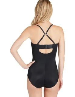 Spanx Shape Suit Your Fancy Strapless Cupped Brief Bodysuit in Black
