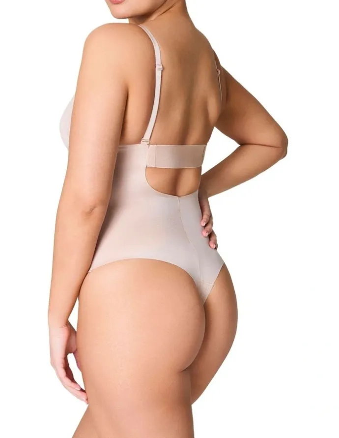 Spanx ShapeSuit Your Fancy Plunge Low-Back Thong Bodysuit