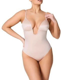 Spanx ShapeSuit Your Fancy Plunge Low-Back Thong Bodysuit