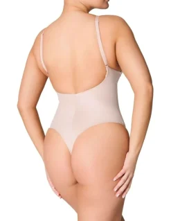 Spanx ShapeSuit Your Fancy Plunge Low-Back Thong Bodysuit