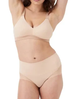 Spanx Super Smooth Undie-tectable Lace Hi-Hipster in Beige