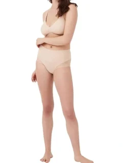 Spanx Super Smooth Undie-tectable Lace Hi-Hipster in Beige