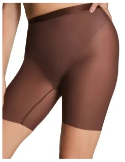Spanx Supersmooth Sheersense Mid-Thigh Shorts in Brown