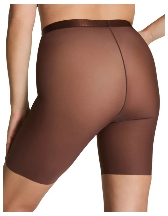 Spanx Supersmooth Sheersense Mid-Thigh Shorts in Brown