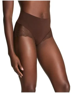 Spanx Supersmooth Undie-tectable Lace Hi-Hipster in Espresso