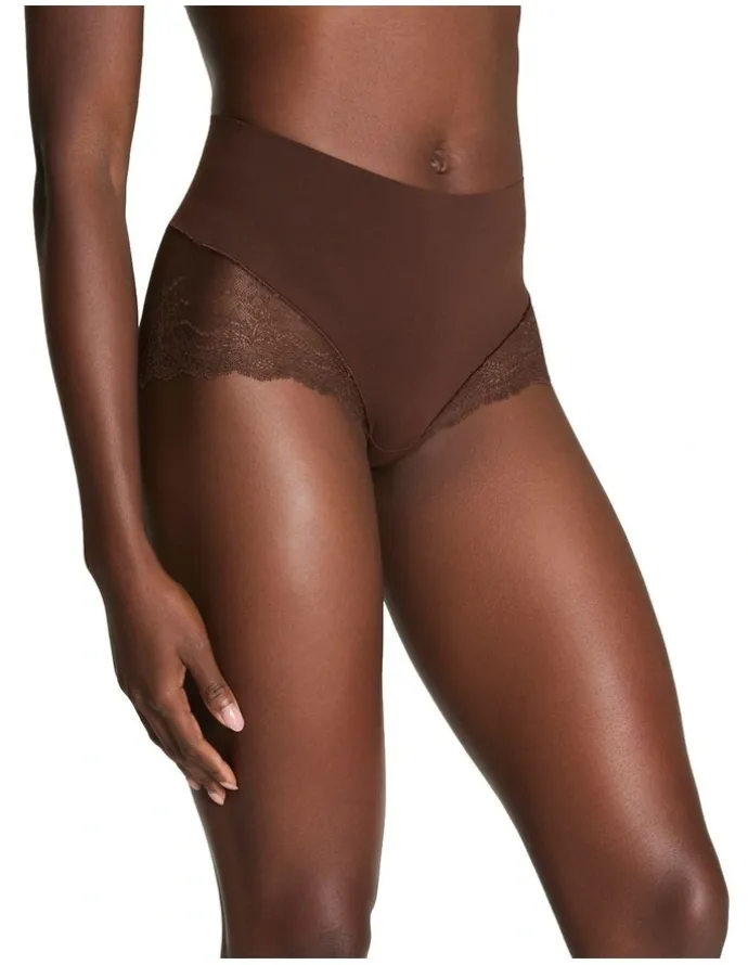 Spanx Supersmooth Undie-tectable Lace Hi-Hipster in Espresso