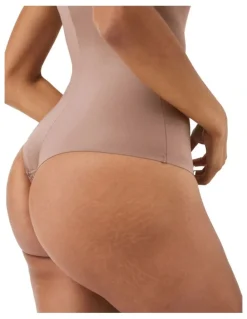 Spanx Thinstincts 2.0 Cami Thong Bodysuit in Cafe Au Lait