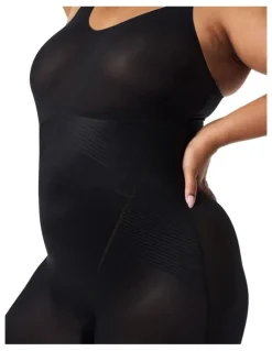 Spanx Thinstincts 2.0 Mid Thigh Bodysuit in Black