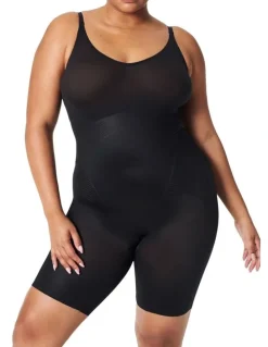 Spanx Thinstincts 2.0 Mid Thigh Bodysuit in Black