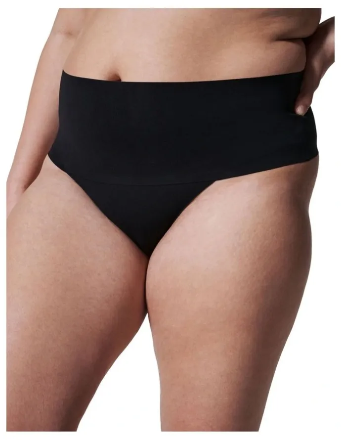 Spanx Undietectable Thong in Very Black