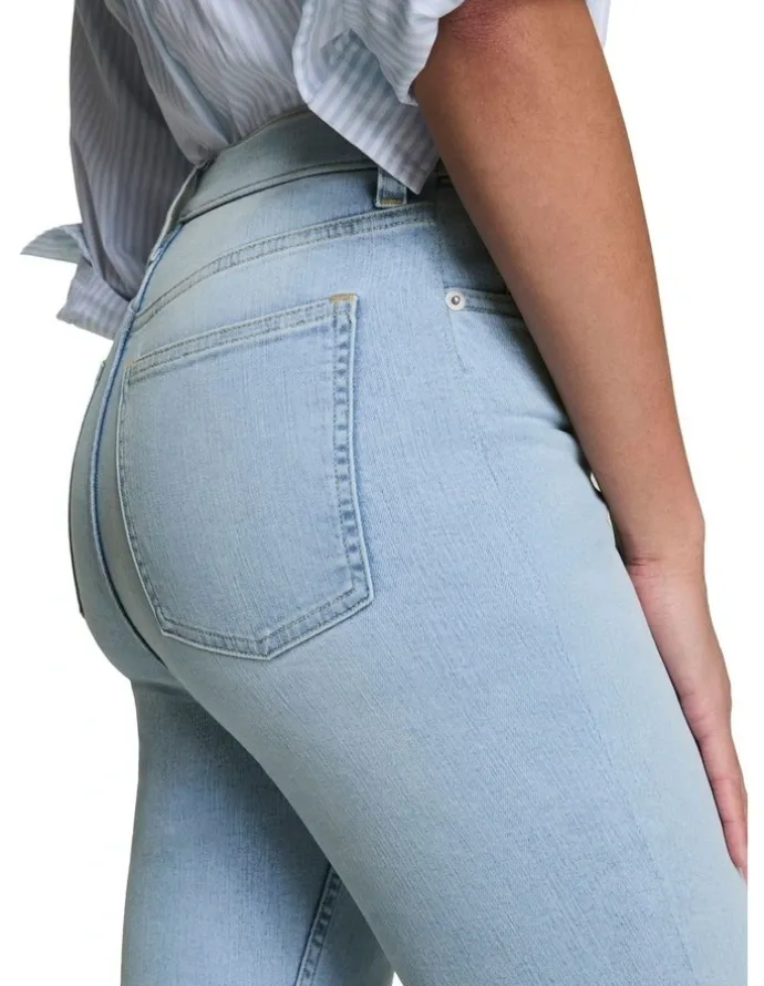 Spanx Sculpt Redefine Flare Jeans in Blue