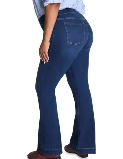 Spanx Shape Every Wear Flare Jeans in Blue