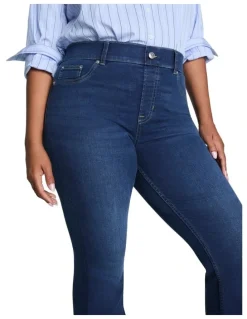 Spanx Shape Every Wear Flare Jeans in Blue