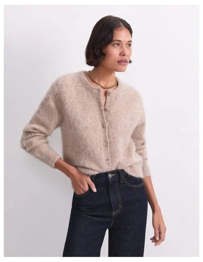 Sportscraft Alpaca Blend Cropped Cardigan