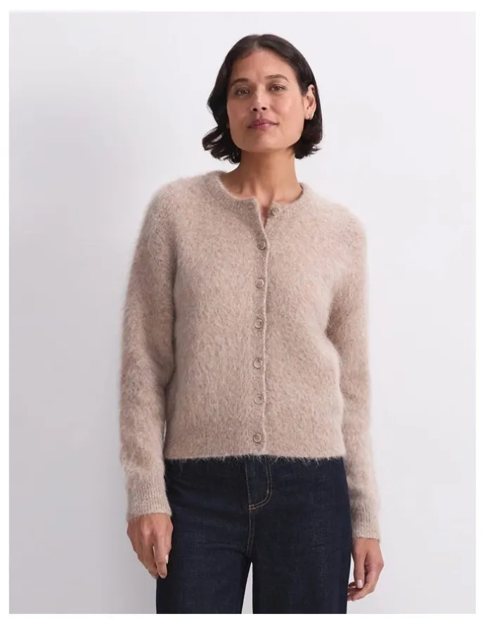 Sportscraft Alpaca Blend Cropped Cardigan