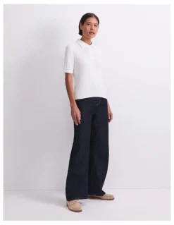 Sportscraft Chiffon Cotton Cable Polo