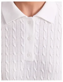Sportscraft Chiffon Cotton Cable Polo