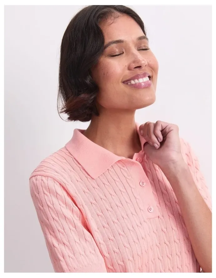 Sportscraft Chiffon Cotton Cable Polo