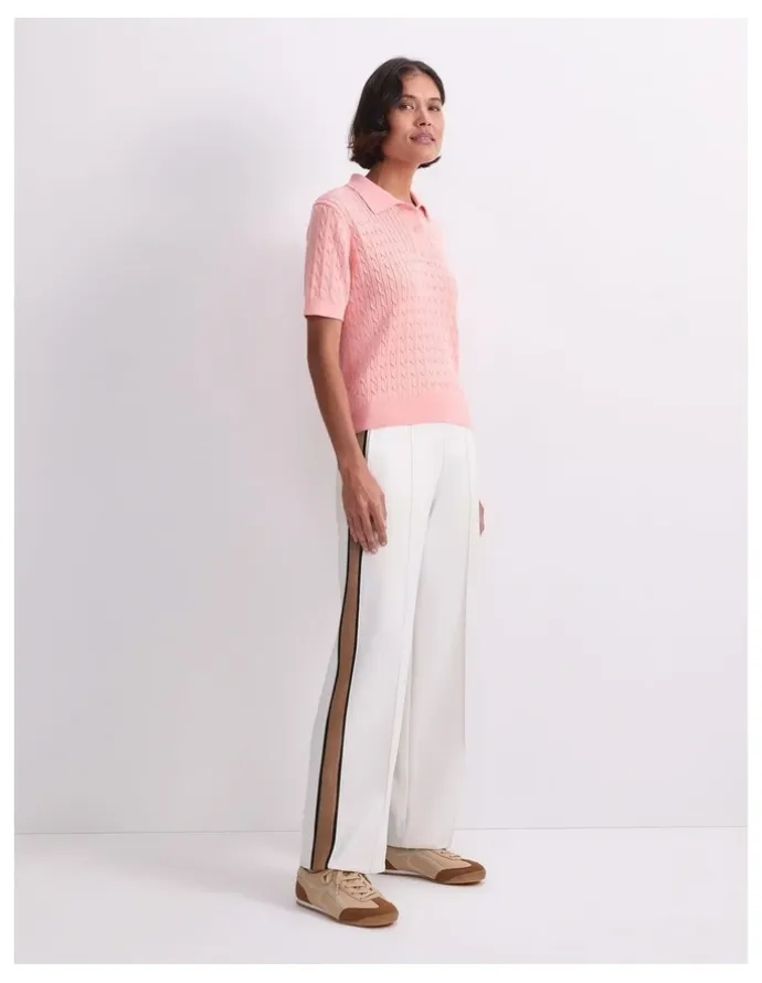 Sportscraft Chiffon Cotton Cable Polo