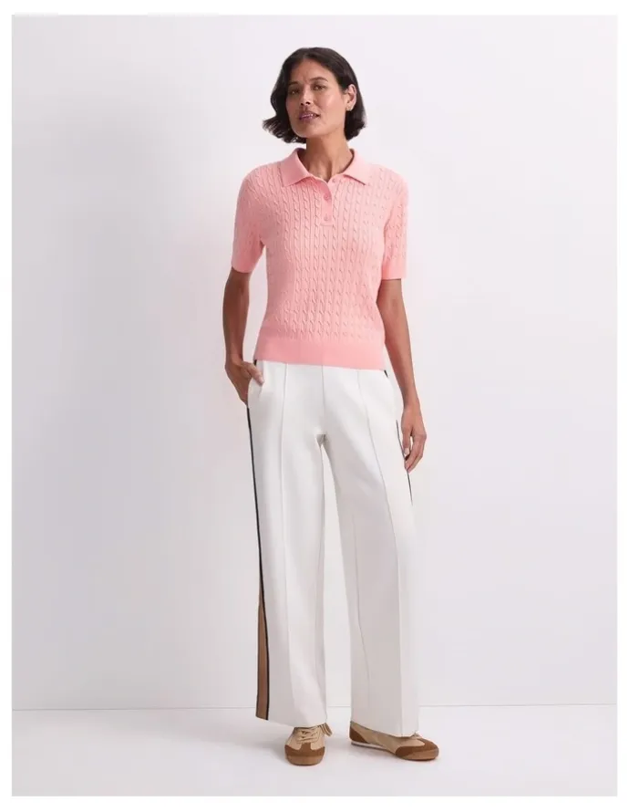 Sportscraft Chiffon Cotton Cable Polo
