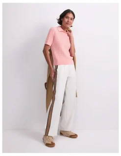 Sportscraft Chiffon Cotton Cable Polo