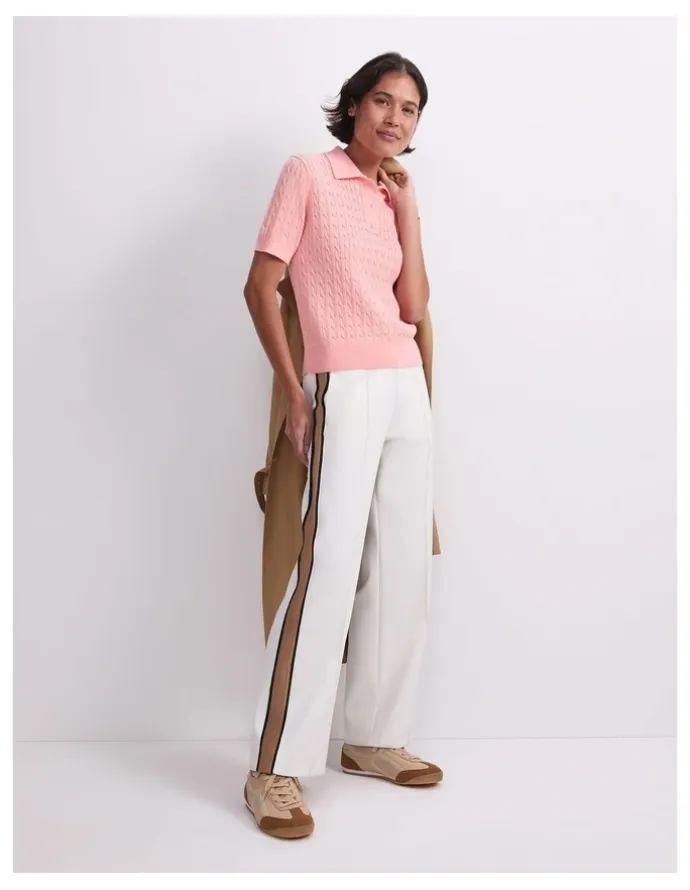Sportscraft Chiffon Cotton Cable Polo