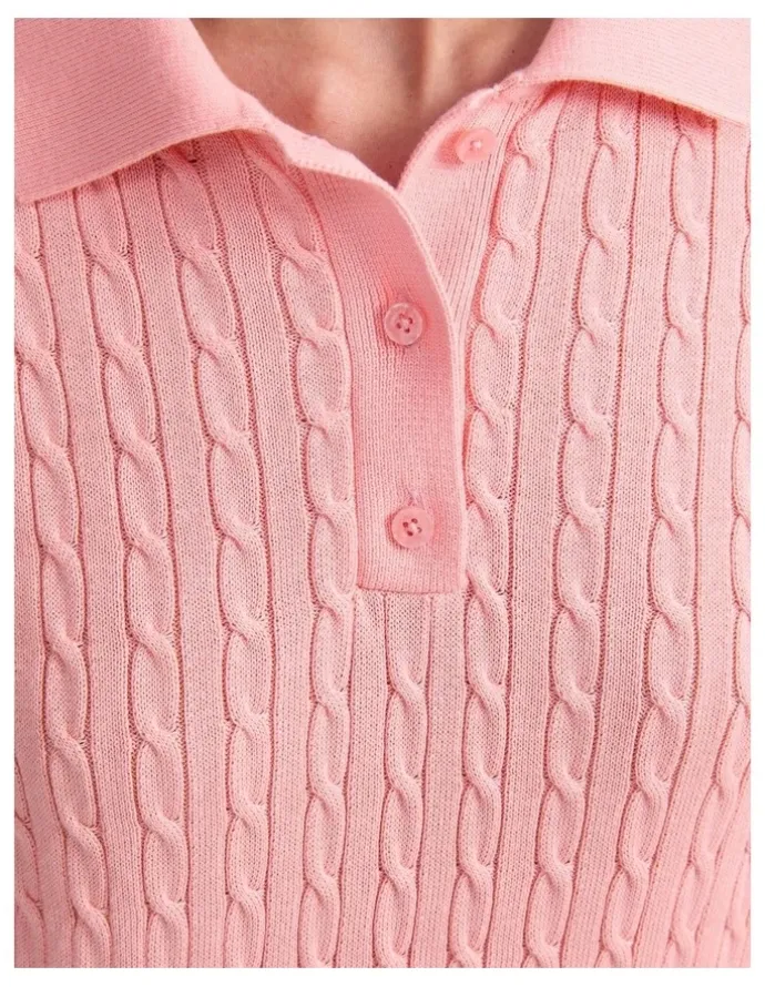 Sportscraft Chiffon Cotton Cable Polo
