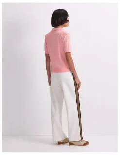 Sportscraft Chiffon Cotton Cable Polo