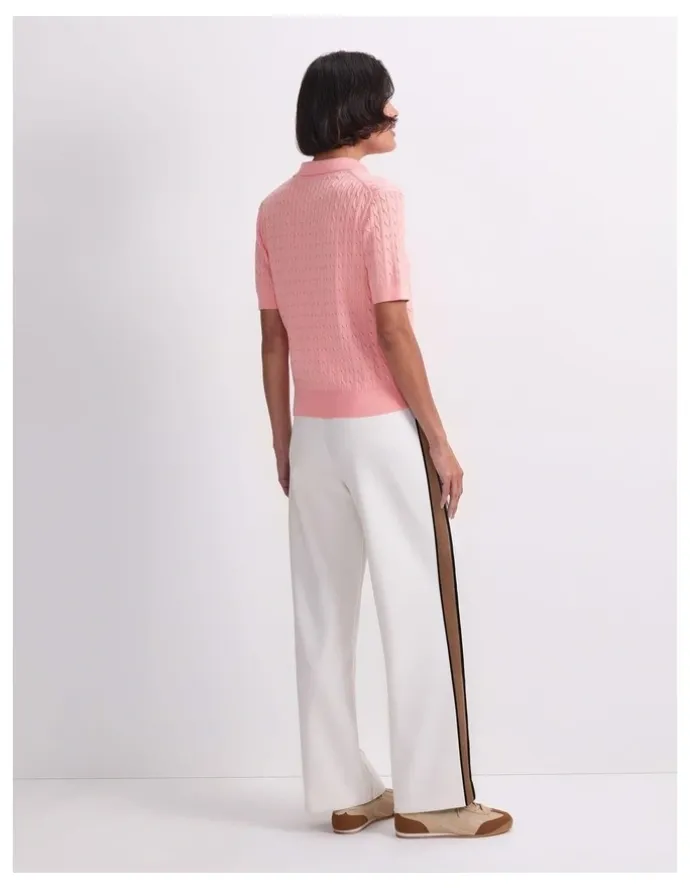 Sportscraft Chiffon Cotton Cable Polo