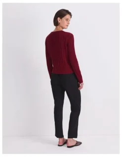 Sportscraft Elka Cable Pointelle Cardigan