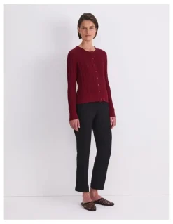 Sportscraft Elka Cable Pointelle Cardigan