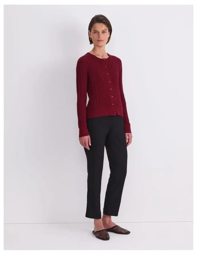 Sportscraft Elka Cable Pointelle Cardigan