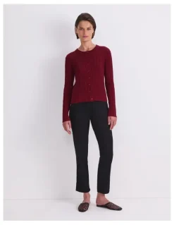 Sportscraft Elka Cable Pointelle Cardigan