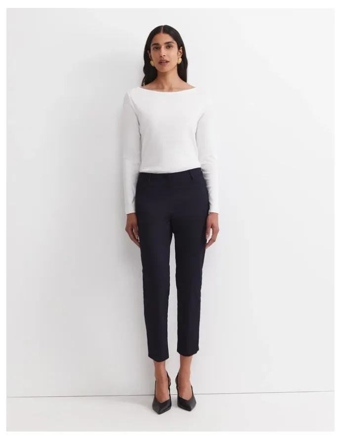 Sportscraft Evie Capri Pant in Navy