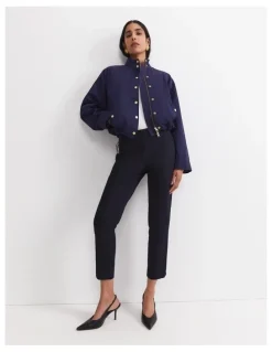 Sportscraft Evie Capri Pant in Navy