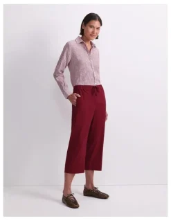 Sportscraft Rosa Crop Linen Pant
